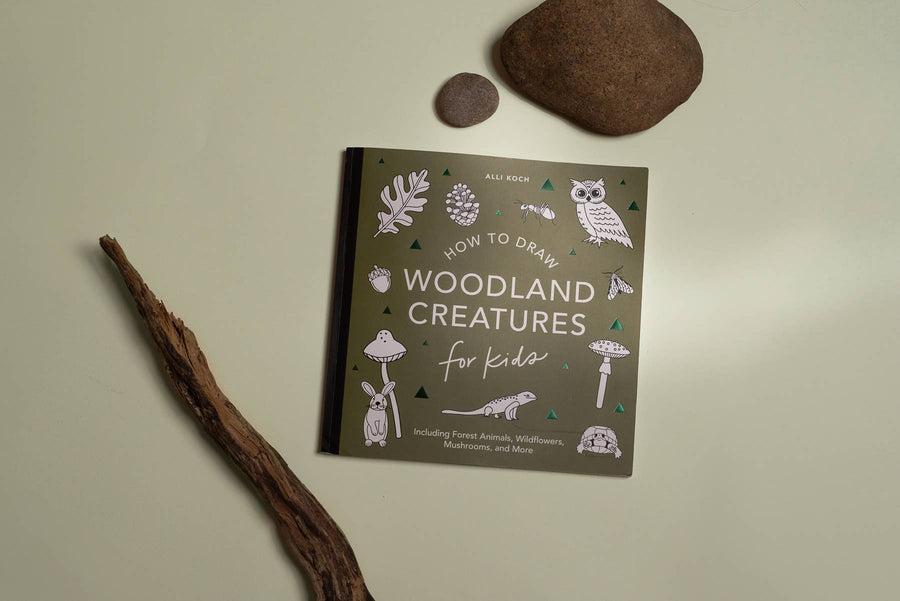 Mushrooms & Woodland Creatures: A Kids Drawing Book