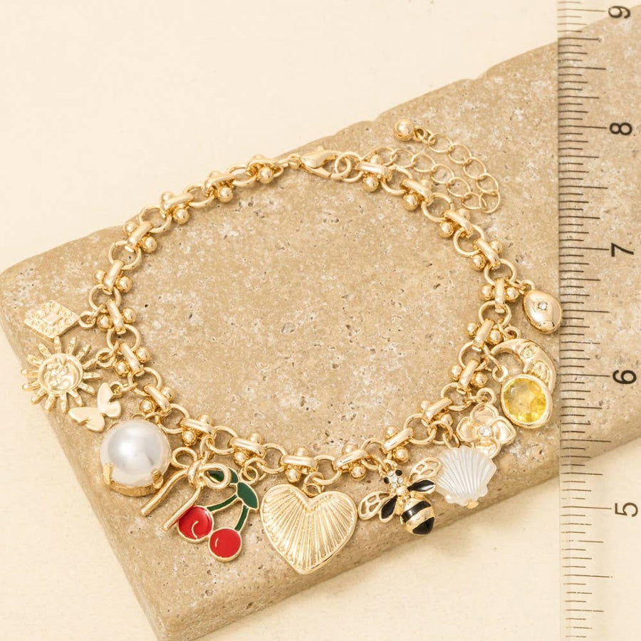 Charms Intricate Chain Bracelet