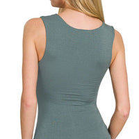 Double Layered Tank Top - Blue Grey
