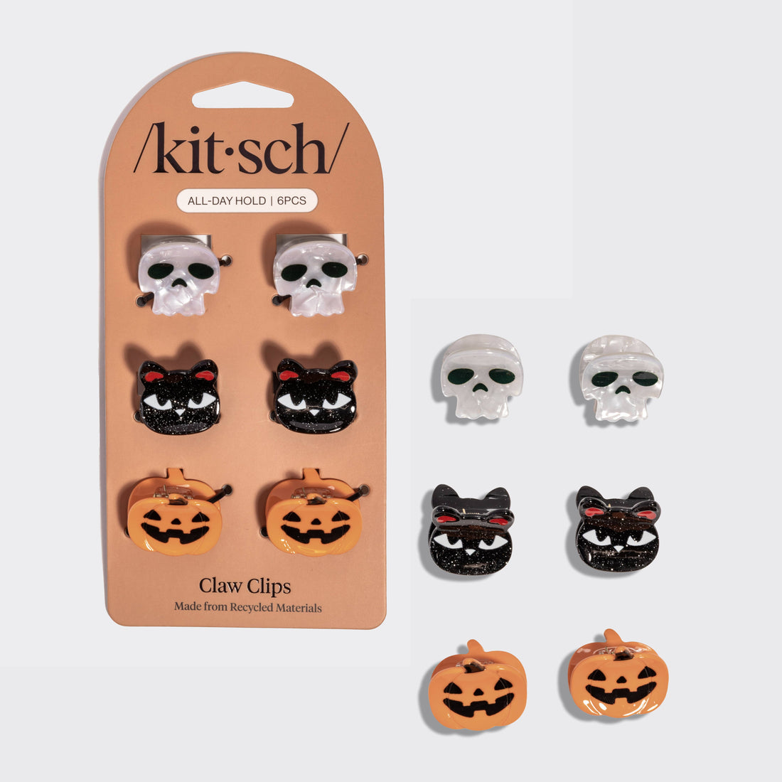 Mini Claw Clips 6pc Set - Halloween Squad
