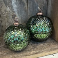 Green Diamond Ornament Jar