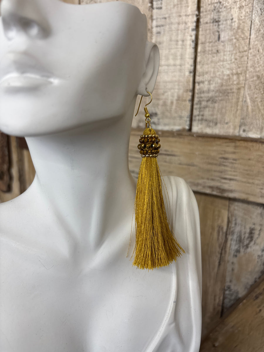 Gold Fringe Earrings