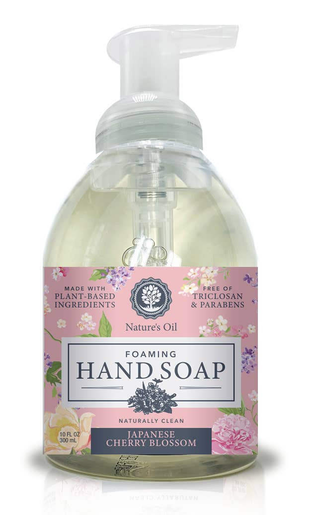 Japanese Cherry Blossom 10 oz Foaming Hand Soap: Japanese Cherry Blossom