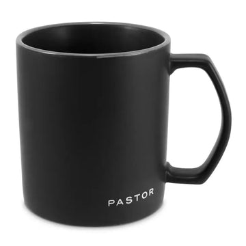 Pastor Black 18oz Black Coffee Mug