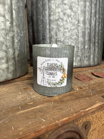 Holiday Garland Soy Tin Candle