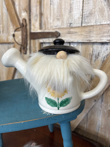 Sunflower Watering Can Gnome