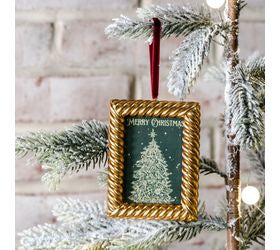 Gold Square Frame Ornament
