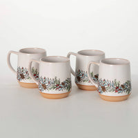 Embossed Woodland Christmas Mug