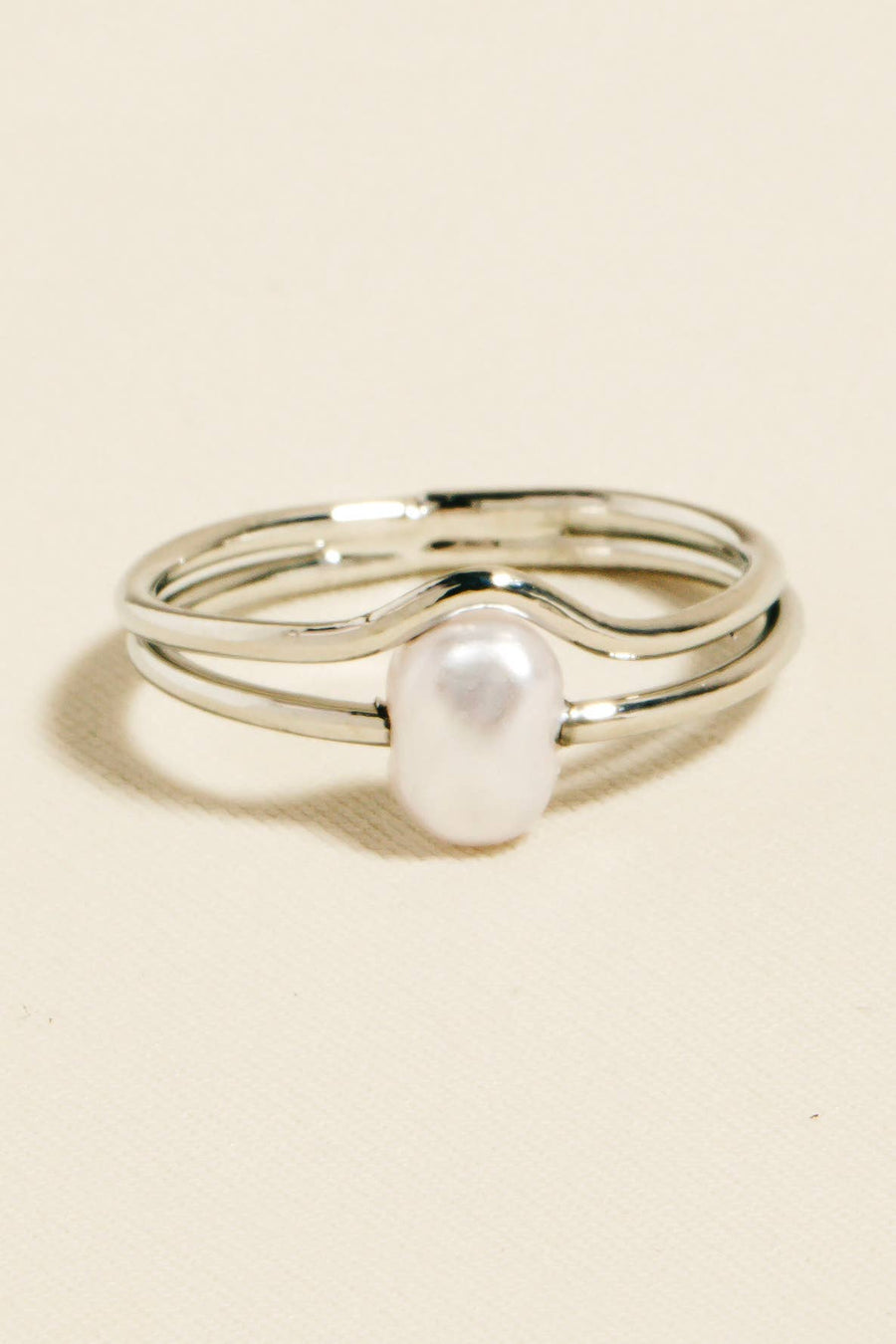 Pearl Charm Fashion Ring
