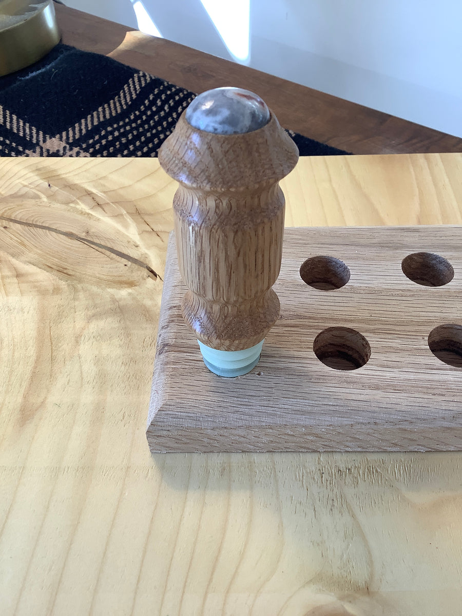 Wooden Bottle Stopper - Inlaid