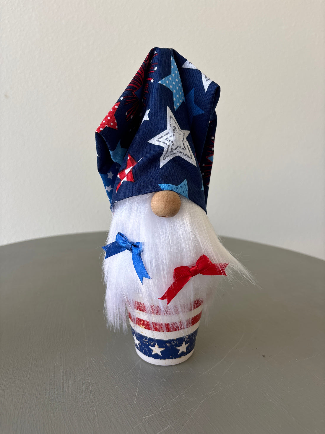 Patriotic Bows Flag Mug Gnome