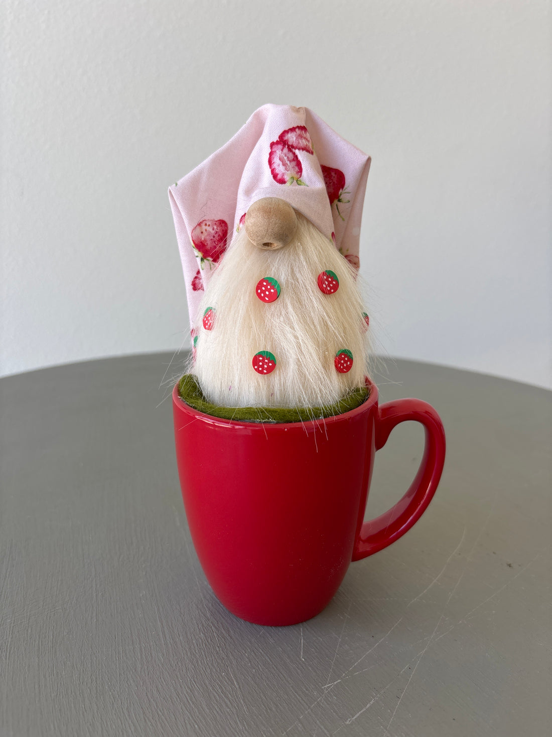 Strawberry Mug Gnome