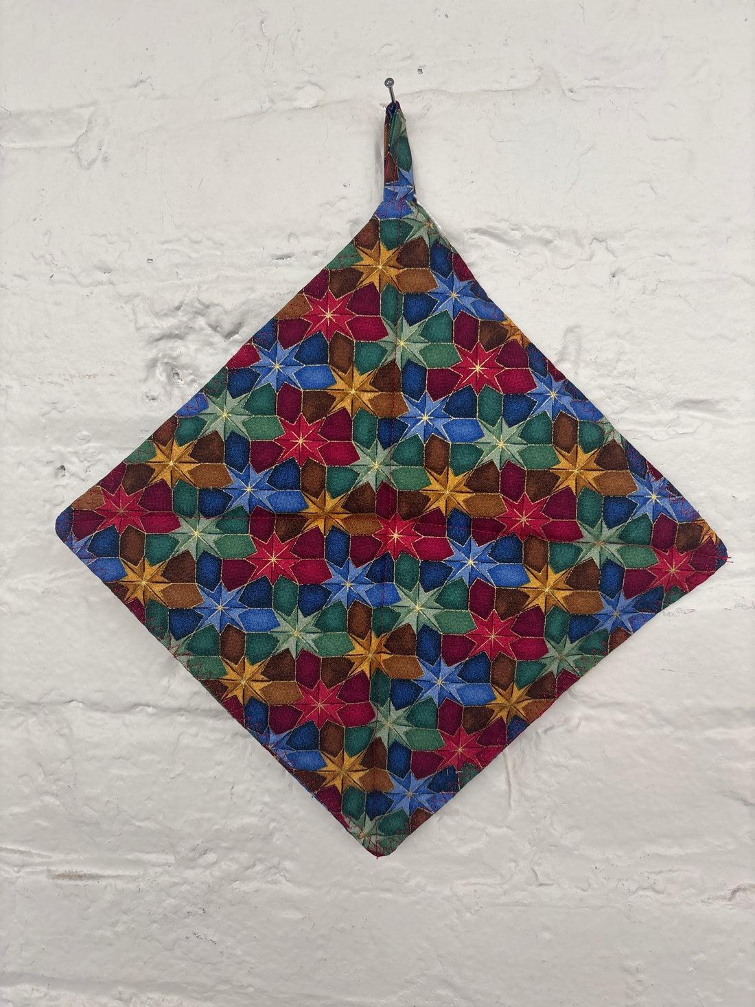 Colorful Holiday Stars Hot Pad