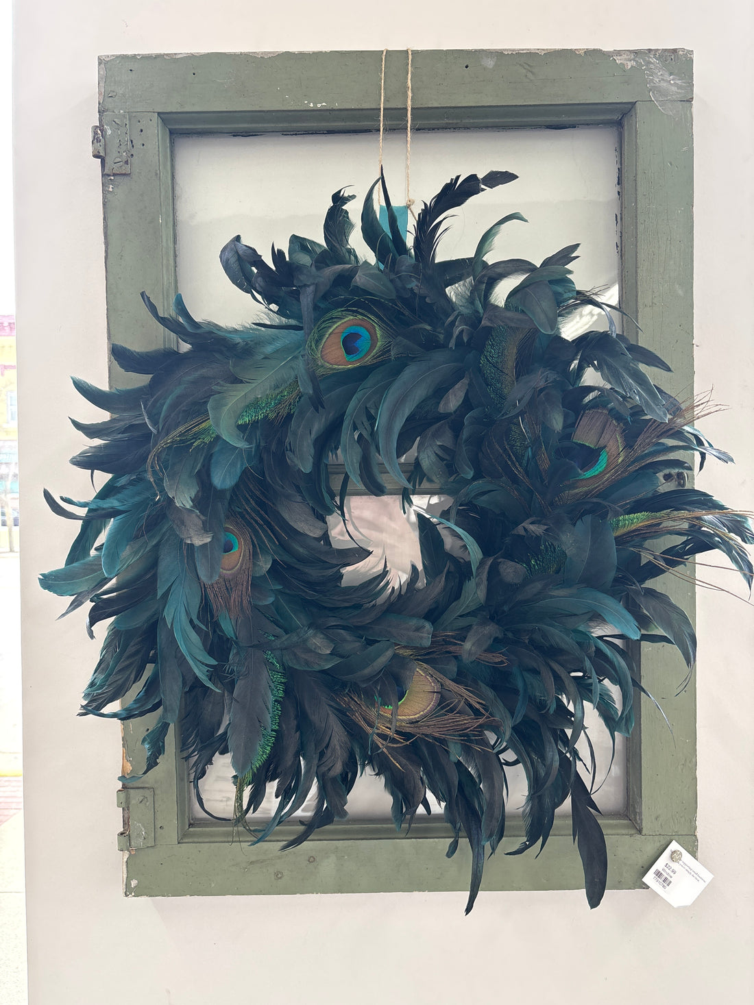 Peacock Feather Wreath