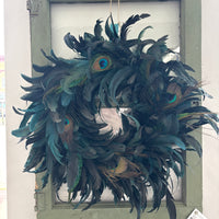 Peacock Feather Wreath