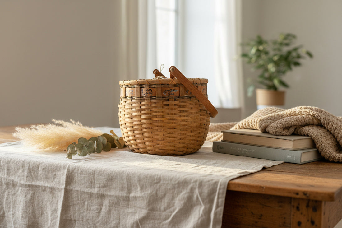Vintage Gathering Basket