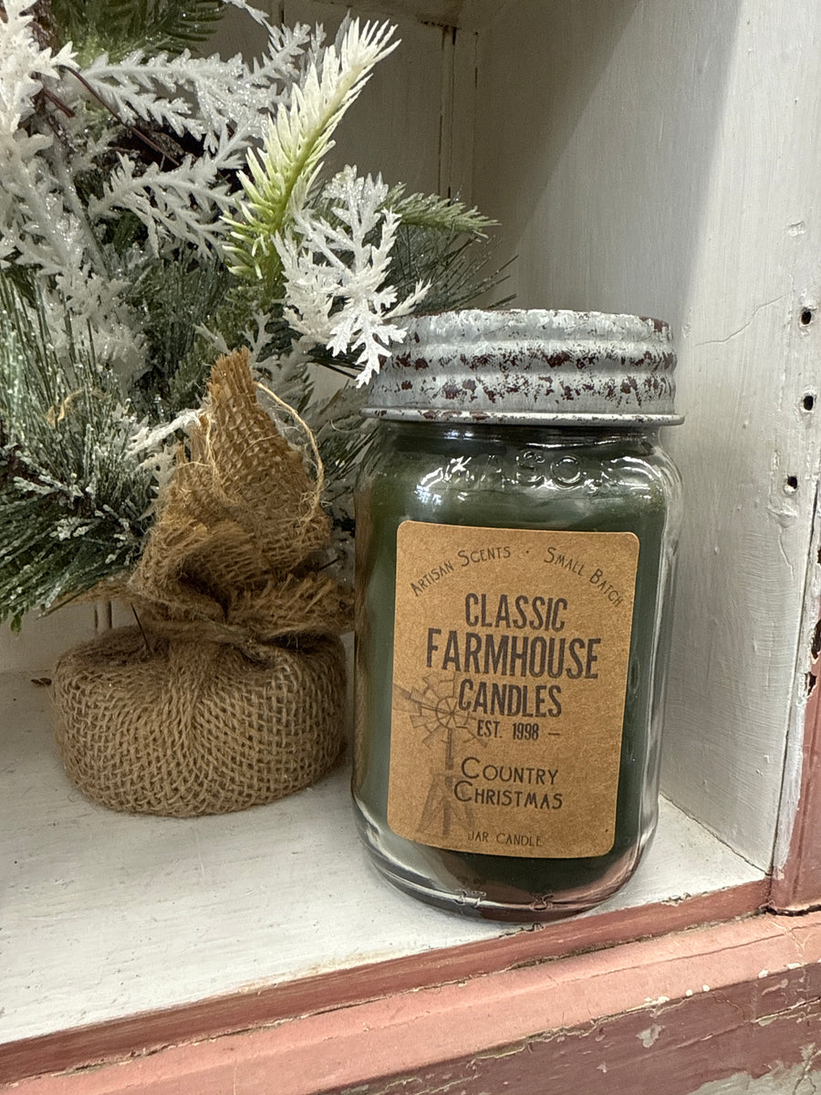 Country Christmas Candle