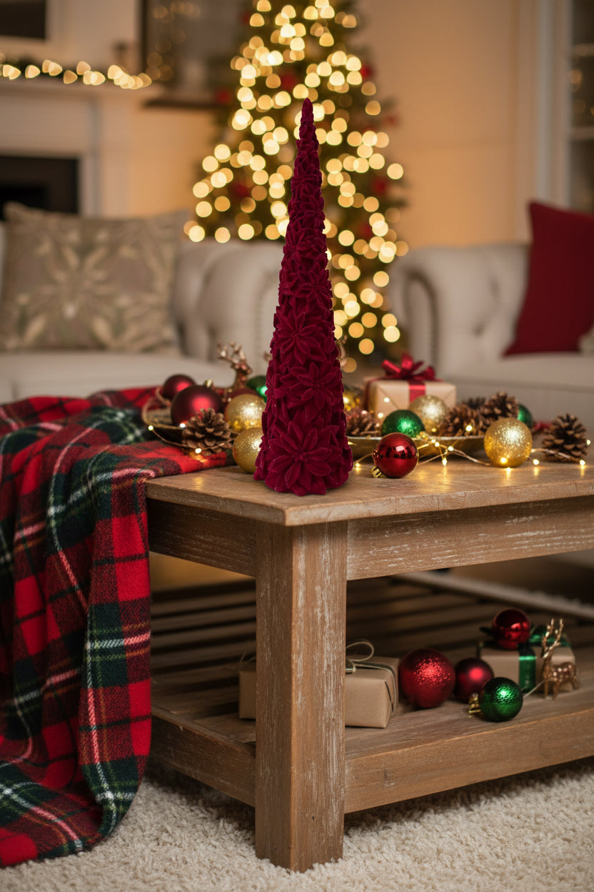 Red Velvet Christmas Tree - 14"