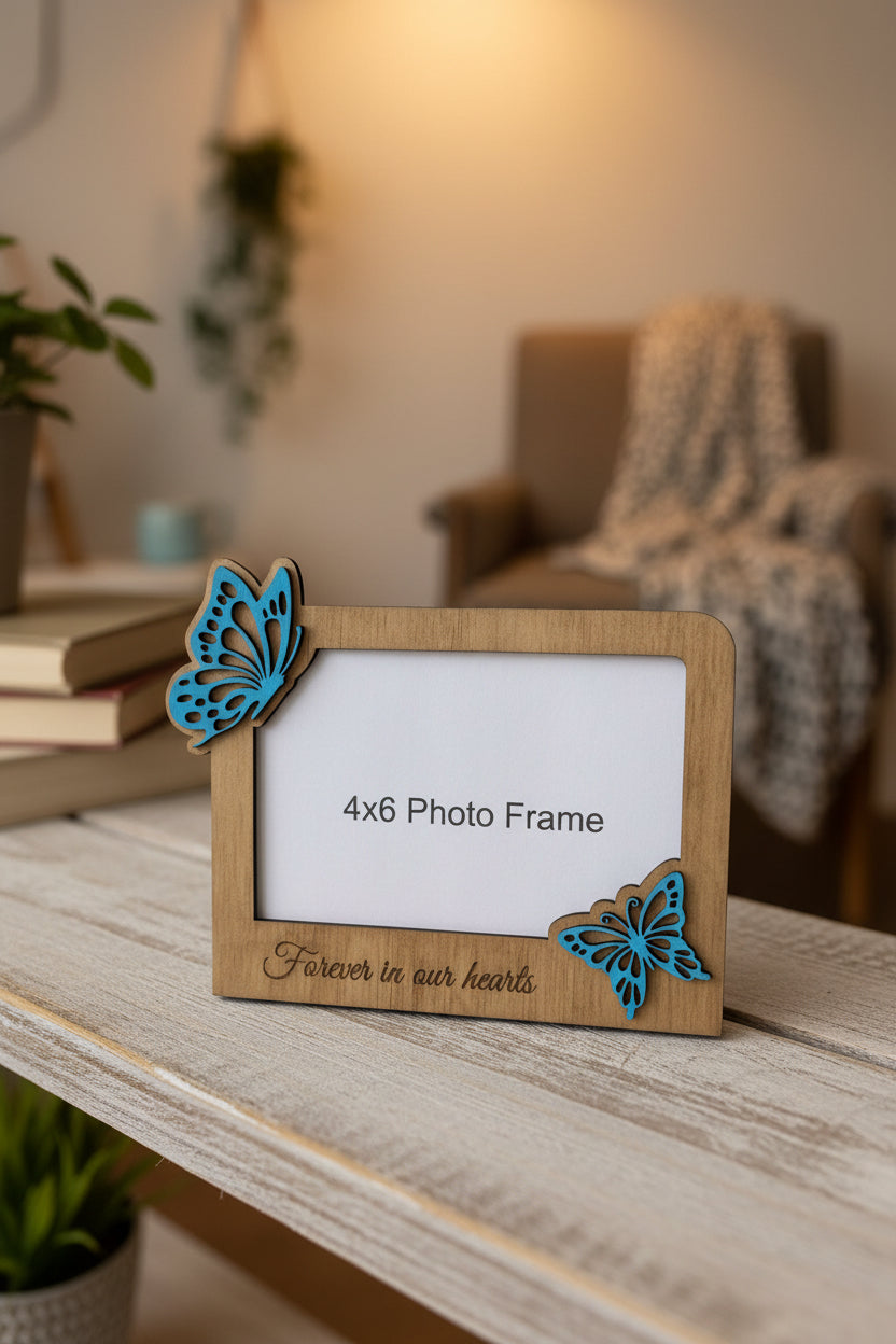 Forever In Our Hearts Butterfly Photo Frame