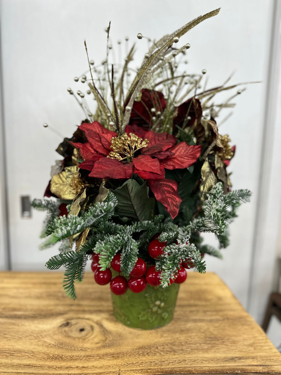 Holiday Poinsettia Arrangement