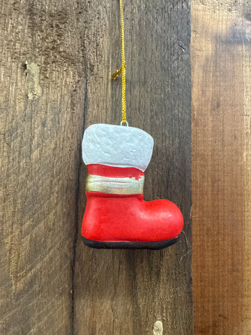 Santa Boot Ornament