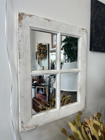 White Farmhouse Mirror