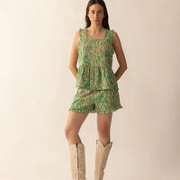 Bohera Amelia Top & Short Set - Green