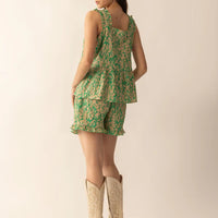 Bohera Amelia Top & Short Set - Green