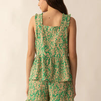 Bohera Amelia Top & Short Set - Green