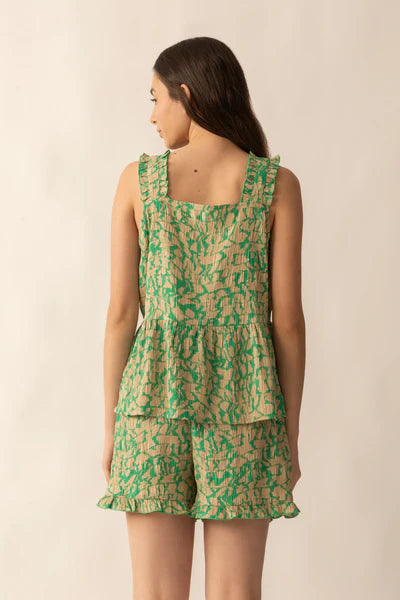 Bohera Amelia Top & Short Set - Green
