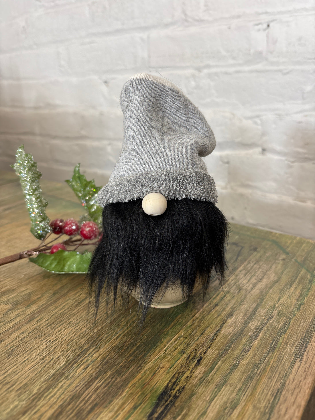 Gray Gnome + Ornament Mug
