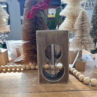 Snowman Wooden Vase