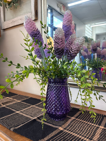 Purple Pinecone Floral Arrangement