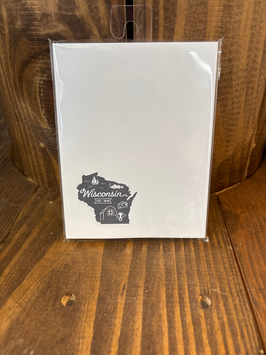 Wisconsin 1848 Notepad