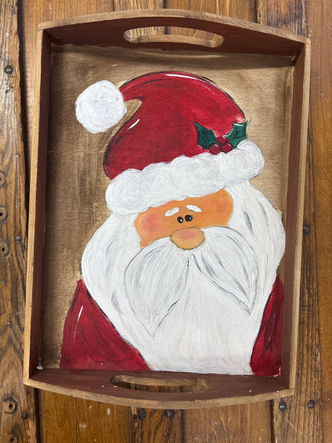 Santa Wooden Tray