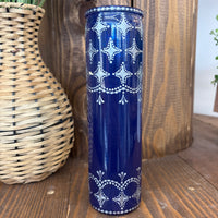 Bohemian Henna Style Vase (multiple color options)