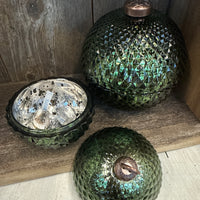 Green Diamond Ornament Jar