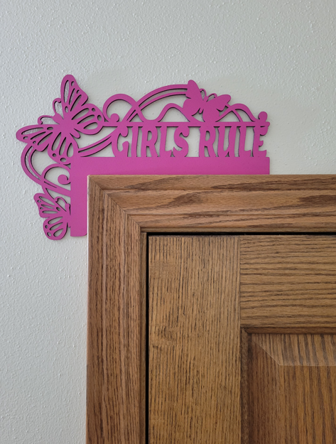 Girls Rule Door Topper