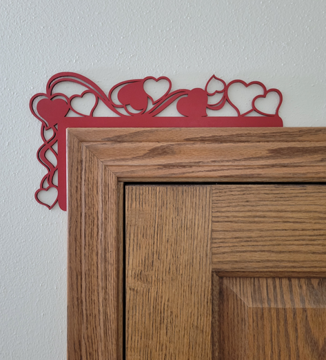 Hearts Door Topper