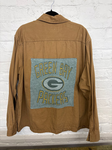 Repurposed Shirt with Green Bay Patch