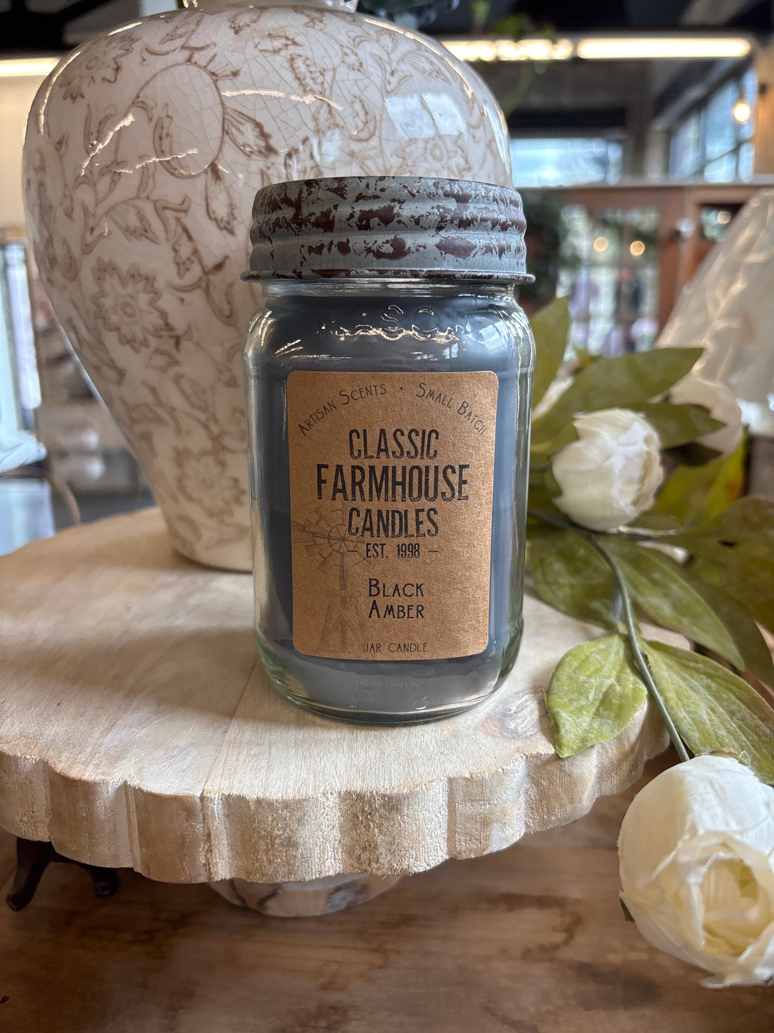 Black Amber Candle