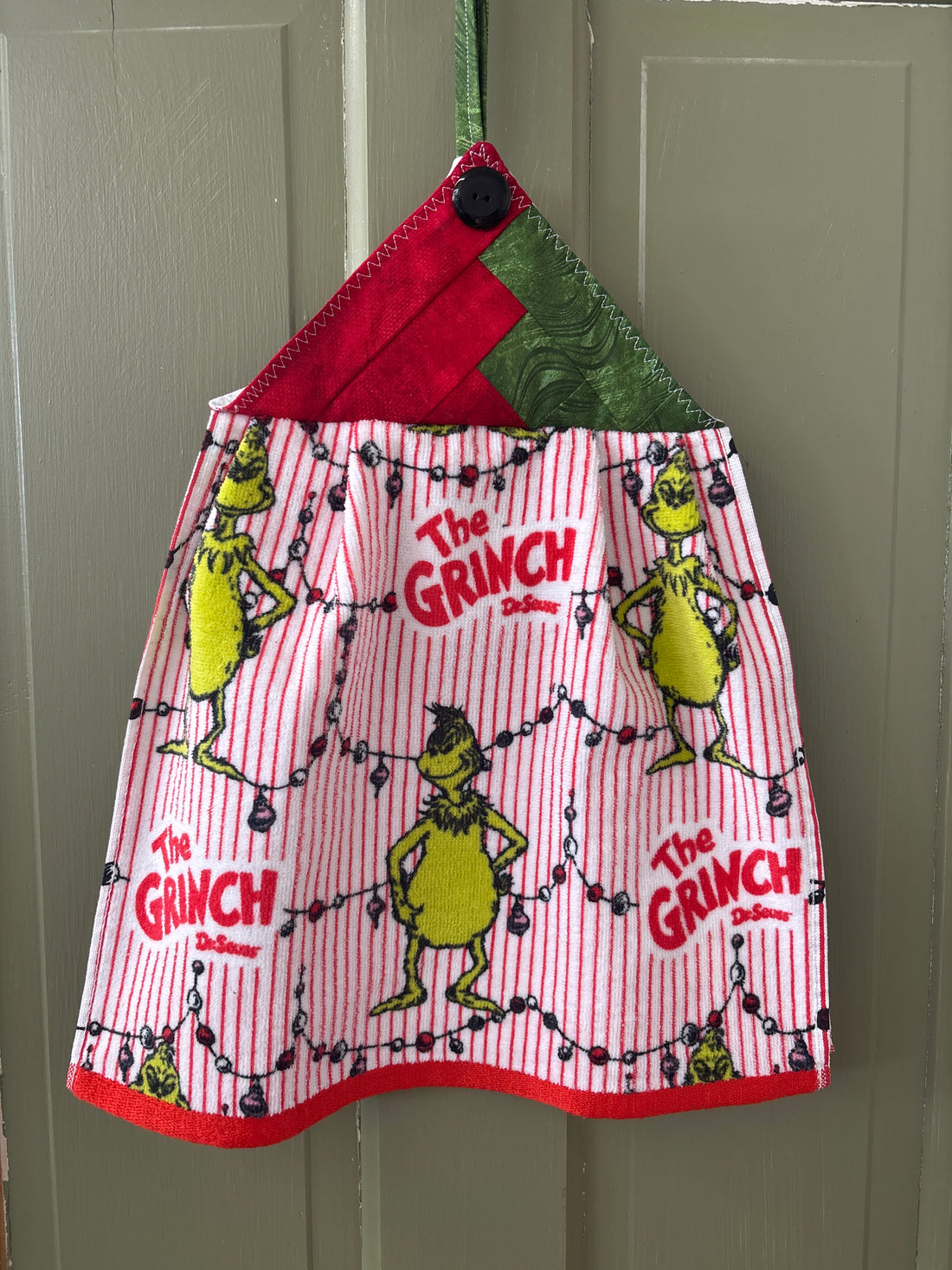 Grumpy Green Guy Kitchen Towel