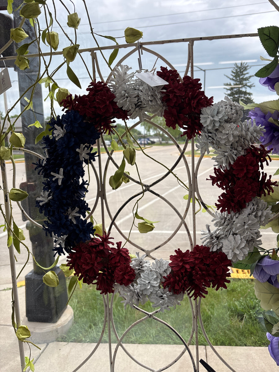 Red White Blue Wreath