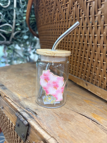 Wisconsin Pastel Shot Glass