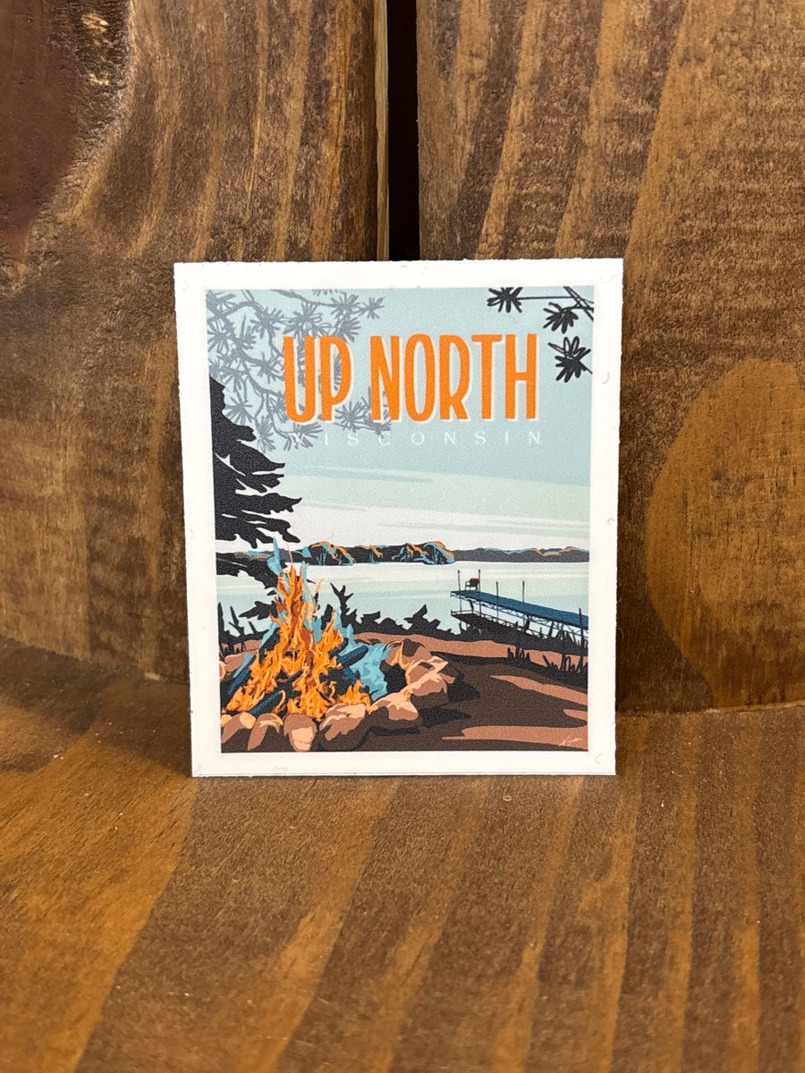 Wisconsin Up North Sticker