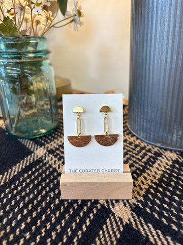 Semicircle Statement Post Earrings