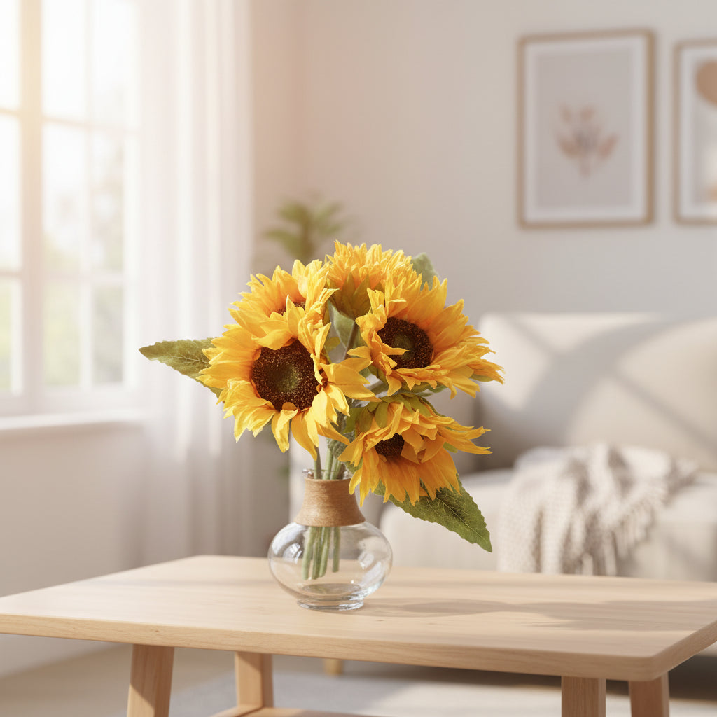 Yellow Sunflower Bouquet - 15"