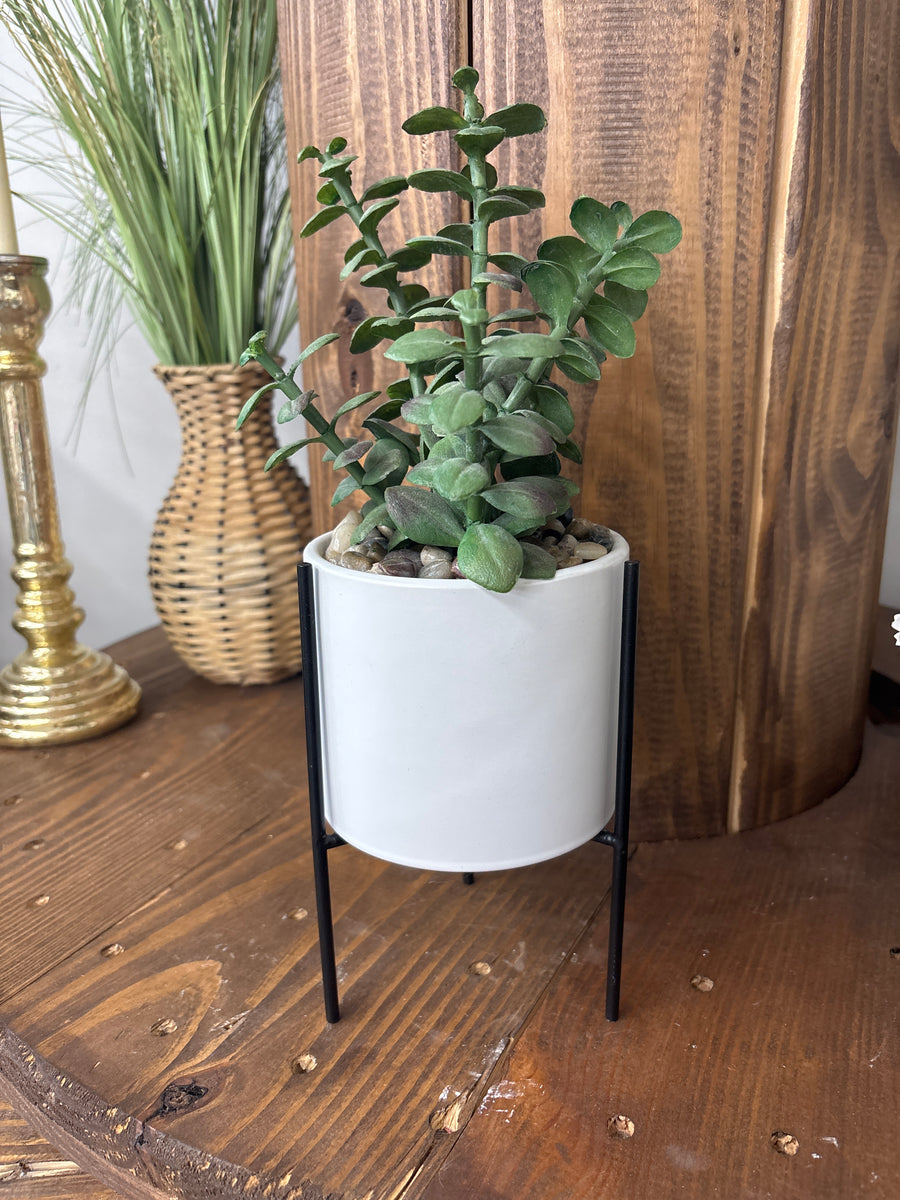 Raised Potted Faux Plant