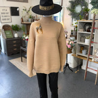 Turtleneck Sweater - Camel