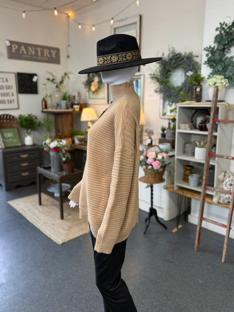 Turtleneck Sweater - Camel